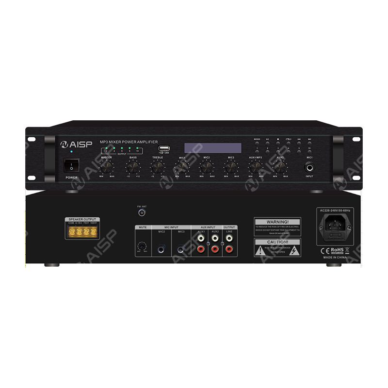 MA-60D / MA-120D / MA-240D / MA-350D / MA-500D / MA-650D 60W/120W/240W/350W/500W/650W Mixer Amplifier with 3MIC /2 AUX/Bluetooth/MP3/FM