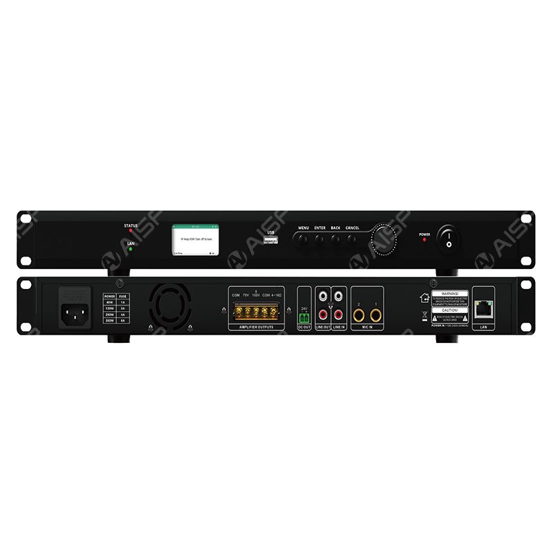 NT-1080D / NT-1120D / NT-1250D / NT-1350D80W/120W/250W/350W IP Network PA Amplifier with Display(1U)