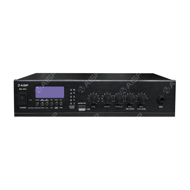 MA-60A 60W Mixer Ampliﬁer With FM/USB/SD/BT