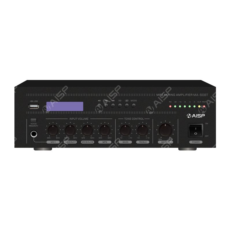 MA-60BT 60W USB/BT Mixer Amplifier with 3MIC&2AUX