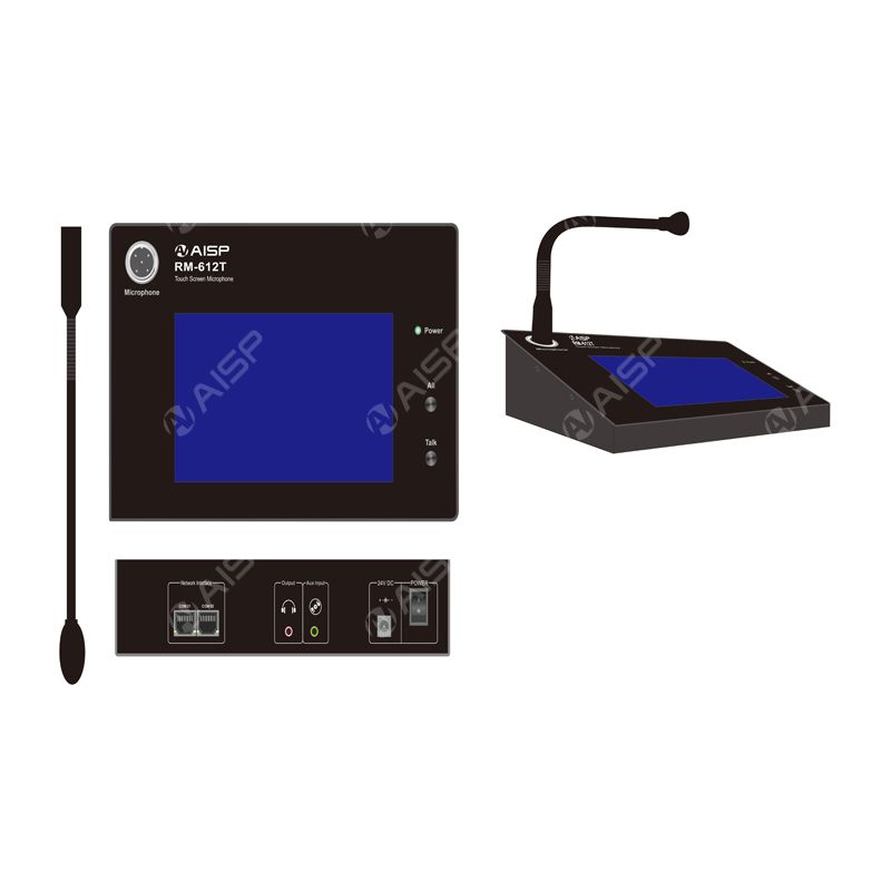 Touch Screen Voice Alarm Remote Paging Station RM-612T