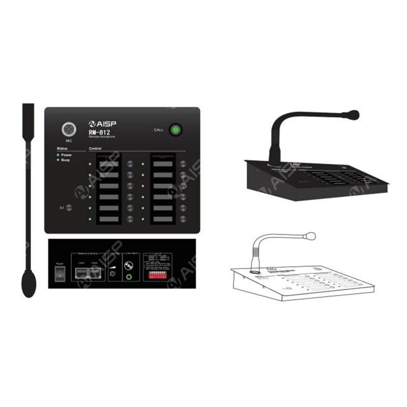 12 Zones Remote Mic RM-812