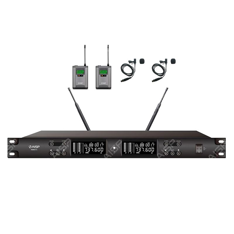 AB8651L 2 Channel UHF Wireless Microphone