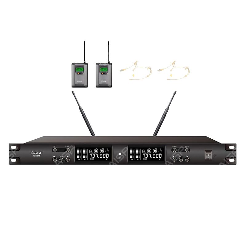 AB8651T 2 Channel UHF Wireless Microphone