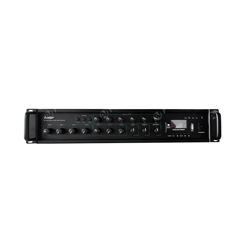MP-6550S  550W 6 Zones Mixer Amplifier with MP3/USB/BT/SD/ECHO/AUX