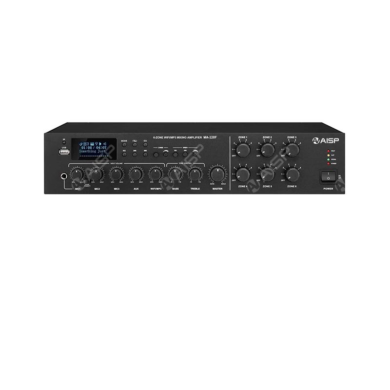 WA-350F 6 zones 350W WiFi Amplifier with USB/FM/AUX/Phantom Power