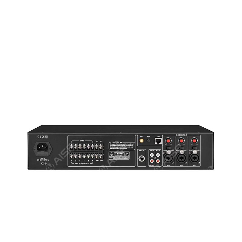 WA-240F 6 zones 240W WiFi Amplifier with USB/FM/AUX/Phantom Power